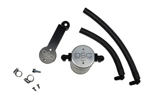 Price Drop J&L 2016-2022 Toyota Tacoma 3.5L Driver Side Oil Separator 3.0 - Clear Anodized - 3104D-C