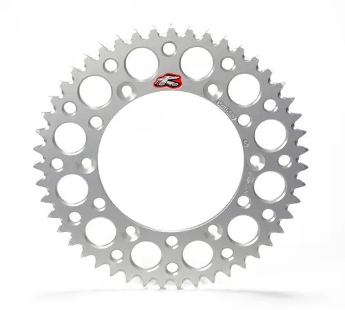While Supplies Last Renthal 04-23 Kawasaki KX 125/ 2T/ X/ XC/ KX450XC Rear Grooved Sprocket - Silver 520-51P Teeth