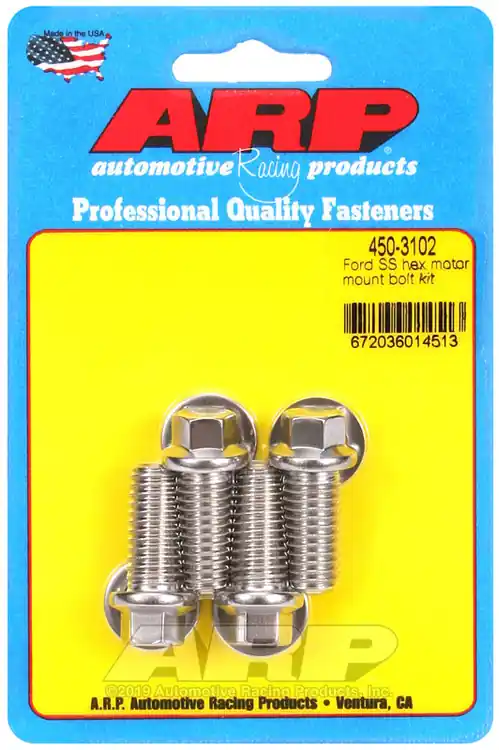 Budget ARP Ford SS Hex Motor Mount Bolt Kit - High-Strength Automotive Fasteners