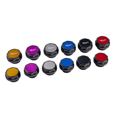 Discount IAG Revolve Engine Oil Fill Cap w/ Anodized Color Accent for 02-24 WRX, 04-21 STI, 05-09 LGT, 04-08 FXT, 13-24 BRZ