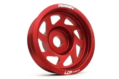 PERRIN Lightweight Red Crank Pulley For 2002-14 Subaru WRX, 04-20 STI, 05-09 LGT, 04-14 FXT - PSP-ENG-100RD Best Price