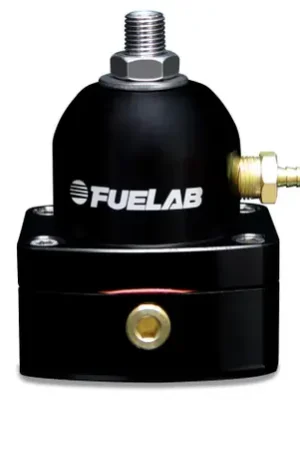 Place Order Fuelab 545 EFI Adjustable Mini FPR In-Line 25-90 PSI (1) -6AN In (1) -6AN Return - Black