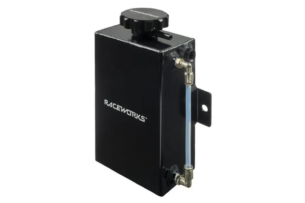 Raceworks Coolant Expansion Tank 1.8L with Cap - Black Buy Today