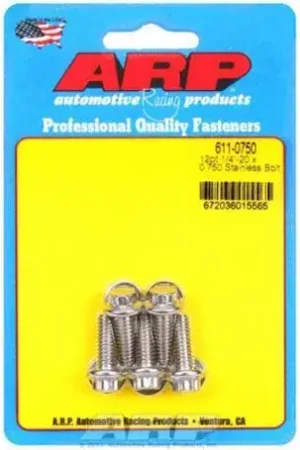 Bulk Order ARP 1/4" x 20 Stainless Steel Bolts - Pack of 5