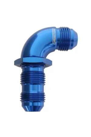 Aeroflow 90 Deg Full Flow Bulkhead -10AN - Black One Day Deal