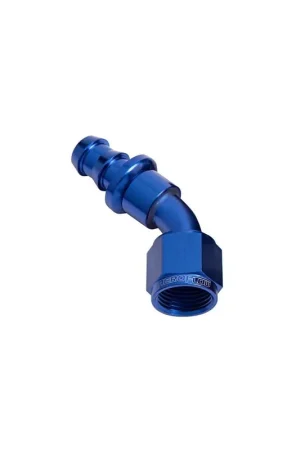 Aeroflow 400 Series Push Lok 45 Deg Hose End -6AN - Black While Supplies Last