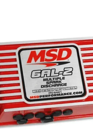 One Day Deal MSD 6AL-2 Ignition Control - Red Universal - Built-in 2 Step Rev-Limiter - Rotary Dials