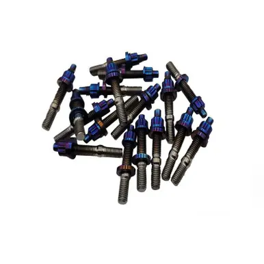 BLOX Racing Xtreme Burnt Titanium Studs M8x1.25x55mm 7 Piece Set - BXFL-00308-7-TI-B Instant Buy