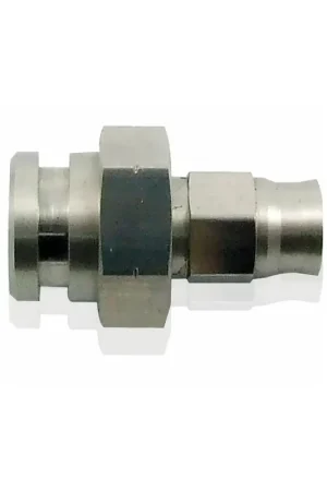 Flash Sale Aeroflow Stainless Steel Female Inverted Flare 19mm Hex w/Ret Clip Recess - 3/8 x 24mm