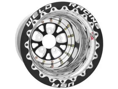 Weld V-Series 15x15 / 5x4.75 BP / 5in. BS Polished Wheel - Non-Beadlock - 84P-515280 Next Day Delivery