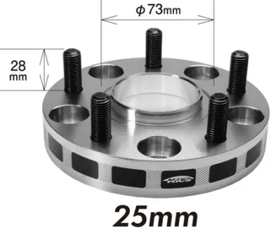 Project Kics 25mm Thick 12x1.25 66mm Hub 5-114.3 Wide Tread Spacers - W5125W366 Best Seller