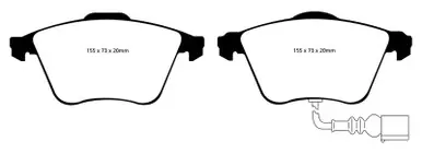 Get Yours EBC 07-10 Audi TT Quattro 3.2 Yellowstuff Front Brake Pads - DP41946R