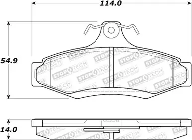Exclusive StopTech Street Brake Pads - 308.07240