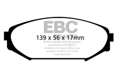 Affordable EBC 00-02 Acura MDX 3.5 Greenstuff Front Brake Pads - DP61311