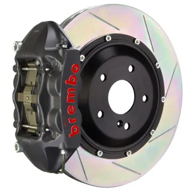 Brembo 01-04 996 C4S Rear GTS BBK 4 Piston Cast 380x28 2pc Rotor Slotted Type1-Black HA - 2P2.9004AS Trusted Brand