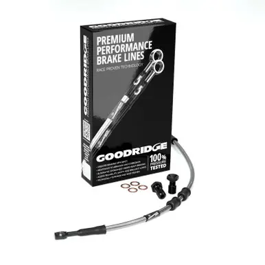 Goodridge 93-00 HD FXD Multi Model +6in Front Brake Line Kit - Clear - HD0039-3FC-CL6 Popular