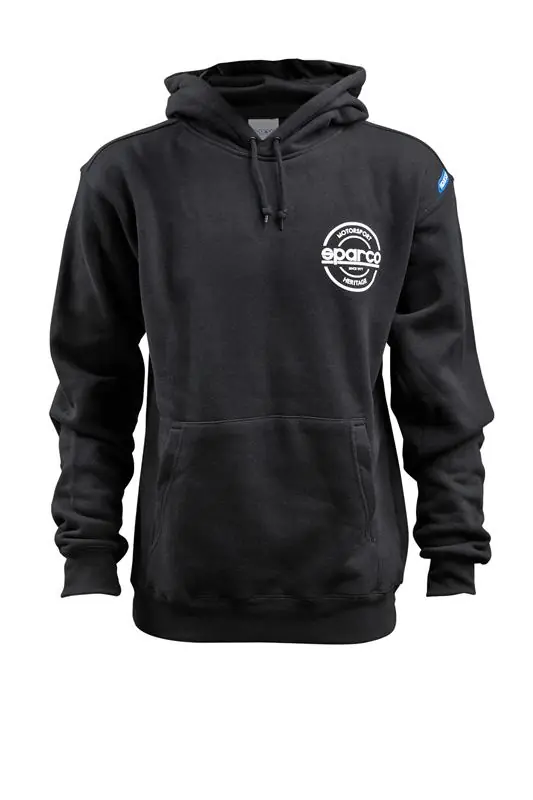 Fast Shipping Sparco Sweatshirt Hooded S-Seal Blk Lrg | Graveyard Performance