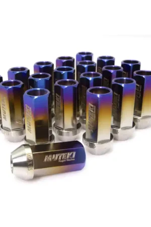 Wheel Mate Muteki Open End Lug Nuts Burned Titanium 12x1.25 - Set of 20 | Graveyard Performance Best Choice