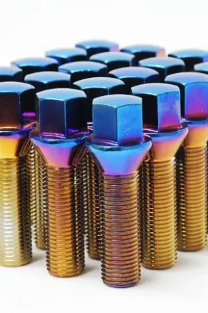 Bulk Order Wheel Mate Mevius Lug Bolt Set of 20 - Black 14x1.50 40mm Cone 60 DEG TAP | Graveyard Performance