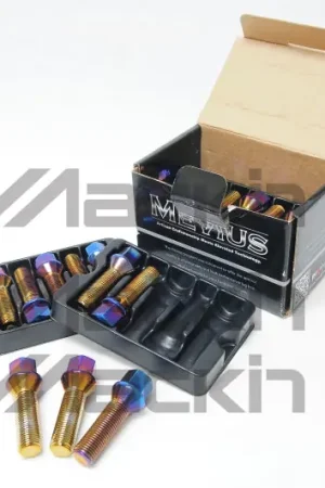 Wheel Mate Mevius Lug Bolt Set of 20 - Blue Neon 14x1.50 27mm Ball 14mm RAD | Graveyard Performance Price Cut