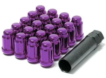 Handmade Wheel Mate Muteki Closed End Lug Nuts - Purple 12x1.25 | Graveyard Performance