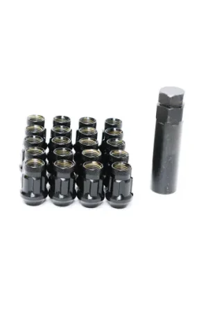 Wheel Mate Muteki HR38 Open End Lug Nuts 12x1.25 Black Chrome / Red Ring | Graveyard Performance Discount