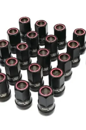 Wheel Mate Muteki HR38 Open End Lug Nuts 12x1.25 Titanium Chrome / Red Ring | Graveyard Performance Trending