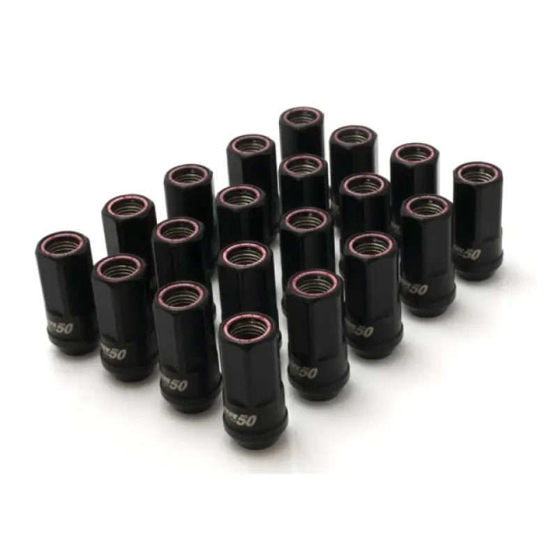 Wheel Mate Muteki HR50 Open End Lug Nuts - Black w/ Red Ring 14x1.50 | Graveyard Performance Buy Today