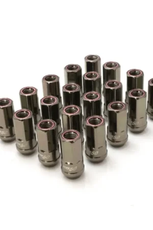 Wheel Mate Muteki HR50 Open End Lug Nuts - Titanium Chrome w/ Red Ring 14x1.50 | Graveyard Performance Bargain