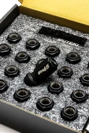 Wheel Mate Muteki TR45 Open End Lug Nuts - Gun Metal - 12x1.25 - 45mm | Graveyard Performance While Supplies Last