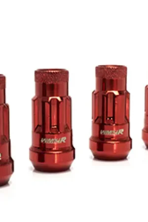 Grab Now Wheel Mate WM14R 14x1.50 Wheel Locks Red 4 PCS | Graveyard Performance