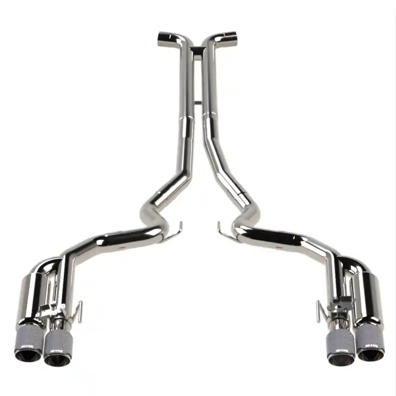 Clearance Kooks 18-24 Ford Mustang GT 5.0 3in. Valved Shotgun Cat-Back Exhaust - Carbon Tips | Graveyard Performance