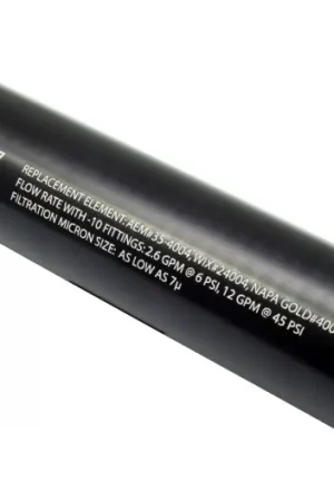 AEM Universal High Flow -10 AN Inline Black Fuel Filter | Graveyard Performance Fresh Stock