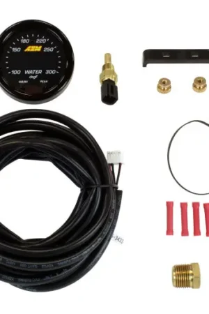 AEM X-Series Temperature 100-300F Gauge Kit (ONLY Black Bezel and Water Temp. Faceplate) | Graveyard Performance Factory Price