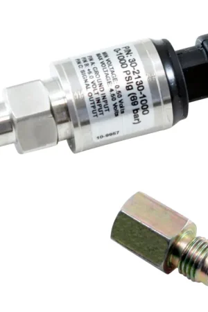 Crafted AEM 1000 PSIg Stainless Sensor Kit - 1/8in NPT Male Thread to -4 Adapter | Graveyard Performance