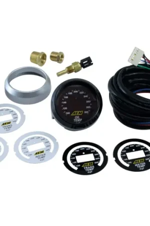 Top Pick AEM 52mm Temperature (Transmission / Oil / Water) Digital Gauge | Graveyard Performance