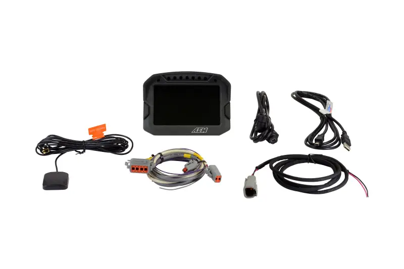Direct From Factory AEM CD-5LG Carbon Logging Digital Dash Display w/ Internal 10Hz GPS & Antenna | Graveyard Performance