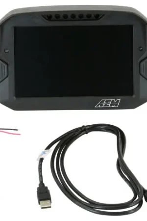 AEM CD-7 Non Logging Race Dash Carbon Fiber Digital Display (CAN Input Only) | Graveyard Performance No Minimum Order