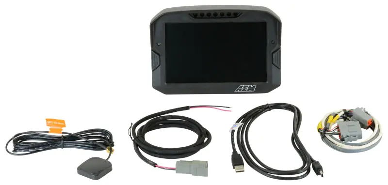 AEM CD-7 Non Logging GPS Enabled Race Dash Carbon Fiber Digital Display w/o VDM (CAN Input Only) | Graveyard Performance Sale