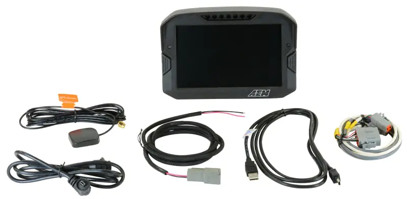 Exclusive AEM CD-7 Logging GPS Enabled Race Dash Carbon Fiber Digital Display w/o VDM (CAN Input Only) | Graveyard Performance