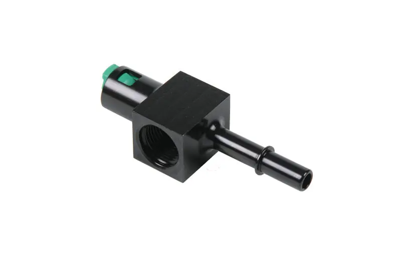 Aeromotive 3/8in Quick Connect with AN-08 port and 1/8in gauge port | Graveyard Performance Exclusive Offer