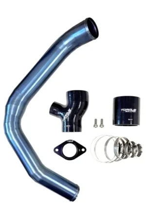 Torque Solution 15-21 Subaru WRX Top Mount Charge Pipe - Titanium Burnt Blue | Graveyard Performance Limited Offer