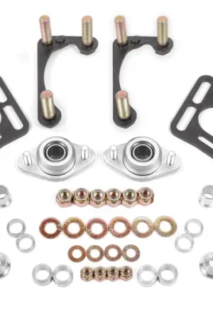 Best Seller BMR 90-93 Fox Mustang Caster Camber Plates - Black Hammertone | Graveyard Performance