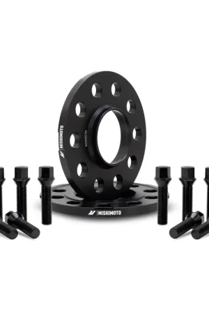 Weekend Sale Mishimoto Wheel Spacers - 5x112 - 66.5 - 10 - M14 - Black | Graveyard Performance