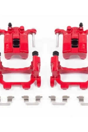 Hot Picks Power Stop 11-12 Infiniti G25 Rear Red Calipers w/Brackets - Pair | Graveyard Performance