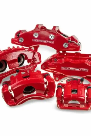 Free Delivery Power Stop 03-06 Mitsubishi Lancer Front Red Caliper (Pair) | Graveyard Performance