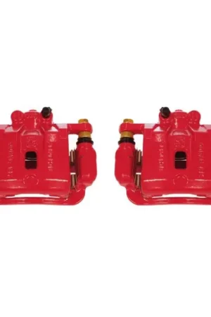 Power Stop 10-16 Hyundai Genesis Coupe Rear Red Calipers w/Brackets - Pair | Graveyard Performance Weekend Sale