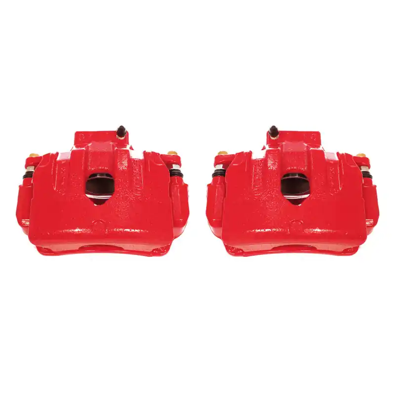 Power Stop 10-16 Hyundai Genesis Coupe Front Red Calipers w/Brackets - Pair | Graveyard Performance Certified