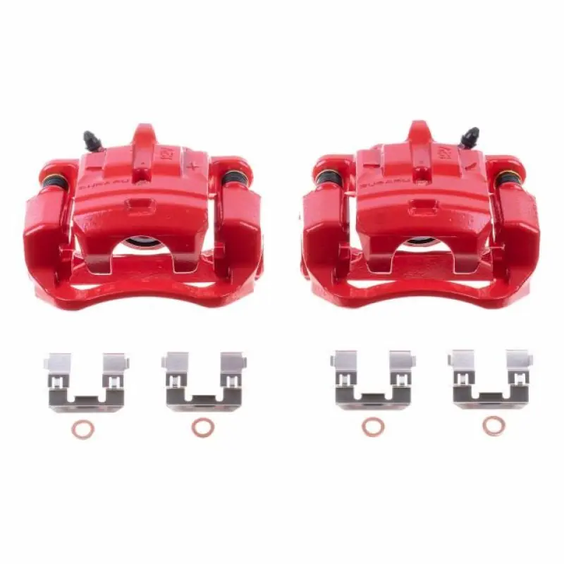 Top Pick Power Stop 13-16 Scion FR-S Rear Red Calipers w/Brackets - Pair | Graveyard Performance
