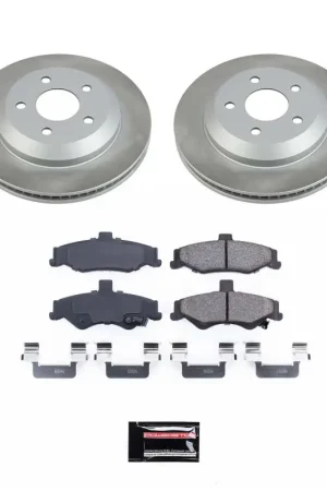 Power Stop 98-02 Pontiac Firebird Rear Semi-Coated Rotor Kit | Graveyard Performance Budget